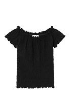 Nkfhalisse Ss Short Top Tops T-shirts Short-sleeved Black Name It