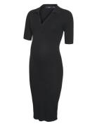 Vmmholly 2/4 Polo Dress Ga Noos Polvipituinen Mekko Black Vero Moda Ma...