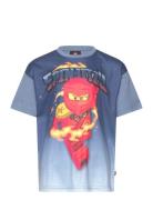Lwtaffy 307 - T-Shirt S/S Tops T-shirts Short-sleeved Blue LEGO Kidswe...