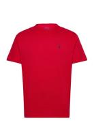 Classic Fit Heavyweight Jersey T-Shirt Tops T-shirts Short-sleeved Red...