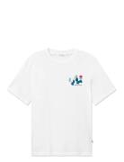 Wwbobby Tops T-shirts Short-sleeved White WOOD WOOD