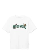 Wwbobby Tops T-shirts Short-sleeved White WOOD WOOD
