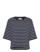 T-Shirt Tops T-shirts & Tops Short-sleeved Navy FREE/QUENT