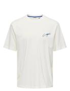 Onsmilo Sketch Rlx Coast Ss Tee Tops T-shirts Short-sleeved White ONLY...