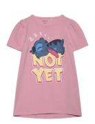 Nmfasta Stitch Ss Nightgown Wdi Tops T-shirts Short-sleeved Pink Name ...