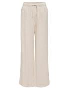 Kogsiesta Pull-Up Linen Blend Pnt Noos Bottoms Trousers Cream Kids Onl...