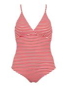 Ibiza Swimsuit Jacquard Uimapuku Uima-asut Red Missya