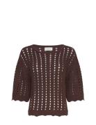 Mschfairyn 2/4 Pullover Tops Knitwear Jumpers Brown MSCH Copenhagen