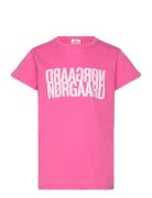 Single Organic Tuvina Tee Tops T-shirts Short-sleeved Pink Mads Nørgaa...