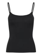 Slim Strappy Tank Top Tops T-shirts & Tops Sleeveless Black Monki