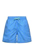 Printed Swimsuit Uimashortsit Blue Mango