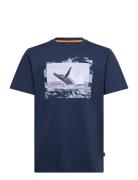 Te_Dunetrace Tops T-shirts Short-sleeved Navy BOSS