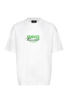 Open-End Mnc Paradise Big Tee Tops T-shirts Short-sleeved White Mads N...