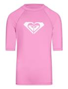 Wholehearted Ss Tops T-shirts Short-sleeved Pink Roxy