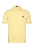 The Fred Perry Shirt Tops Polos Short-sleeved Yellow Fred Perry
