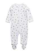 Polo Bear Cotton Coverall Pitkähihainen Body White Ralph Lauren Baby