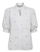 Nujune Ss Shirt Tops Shirts Short-sleeved White Nümph