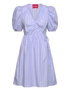Faecras Dress Polvipituinen Mekko Blue Cras