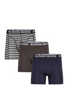 Bamboo Boxer 3P Bokserit Black Björn Borg