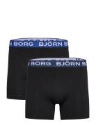 Cotton Stretch Boxer 2P Bokserit Black Björn Borg
