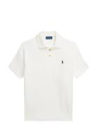 Cotton Polo-Collar Sweater Tops Polos Short-sleeved White Polo Ralph L...