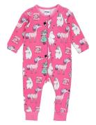 Tjejgäng Pyjamas Pyjama Sie Jumpsuit Haalari Pink MUMIN