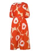 Kimppu Unikko Maksimekko Juhlamekko Orange Marimekko