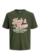 Jjelogo Tee Ss O-Neck 2 Col Aw25 Sn Tops T-shirts Short-sleeved Green ...