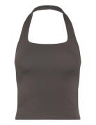 Square Neck Tank Top Tops T-shirts & Tops Sleeveless Grey Weekday