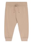 Trousers Jogging Basic Bottoms Sweatpants Beige Lindex