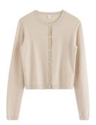 Cardigan Basic Tops Knitwear Cardigans Beige Lindex