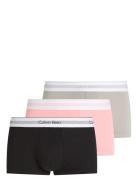 Low Rise Trunk 3Pk Bokserit Multi/patterned Calvin Klein