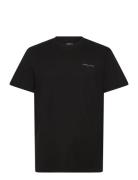 Tjm Slim Linear Chest Tee Ext Tops T-shirts Short-sleeved Black Tommy ...
