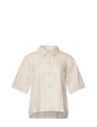 Kealy Shirt Tops Shirts Short-sleeved Cream Noella