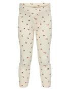 Kmgtrinny Life Aop Bsc Legging Jrs Noos Bottoms Leggings Cream Kids On...