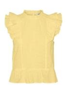 Vmkammy Sl High Neck Top Vma Tops Blouses Sleeveless Yellow Vero Moda