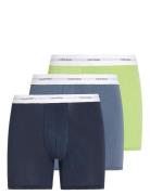 Boxer Brief 3Pk Bokserit Multi/patterned Calvin Klein