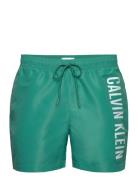 Medium Drawstring Uimashortsit Green Calvin Klein
