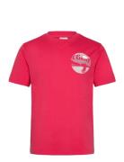 Graphic T-Shirt Tops T-shirts Short-sleeved Red GANT