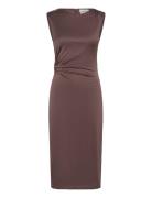 Marquis Ruched Cut Out Jersey Midi Dress Designers Knee-length & Midi ...