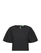 Blouse Tops Blouses Short-sleeved Black United Colors Of Benetton