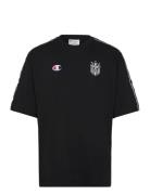 T-Shape Tee Tops T-shirts Short-sleeved Black Champion