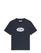 Wbbaine Catch Tee Tops T-shirts Short-sleeved Black Woodbird