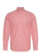 Reg Classic Poplin Stripe Shirt Tops Shirts Casual Red GANT