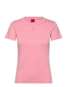Deloris Tops T-shirts & Tops Short-sleeved Pink HUGO