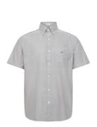 Reg Classic Oxford Ss Shirt Tops Shirts Short-sleeved Purple GANT