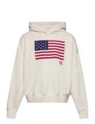 Flag-Appliqué French Terry Hoodie Tops Sweat-shirts & Hoodies Hoodies ...