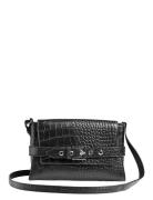 Emeraldmbg Crossb. Bag, Croco Bags Crossbody Bags Black Markberg
