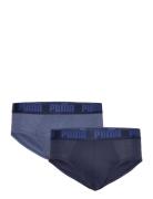 Puma Men Everyday Briefs 2P Y-sepalus Briefs Alushousut Blue PUMA