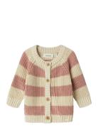 Nbfemlen Knit Card Stripe Lil Tops Knitwear Cardigans White Lil'Atelie...